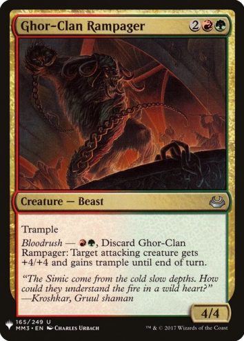 Ghor-Clan Rampager- Mystery Booster