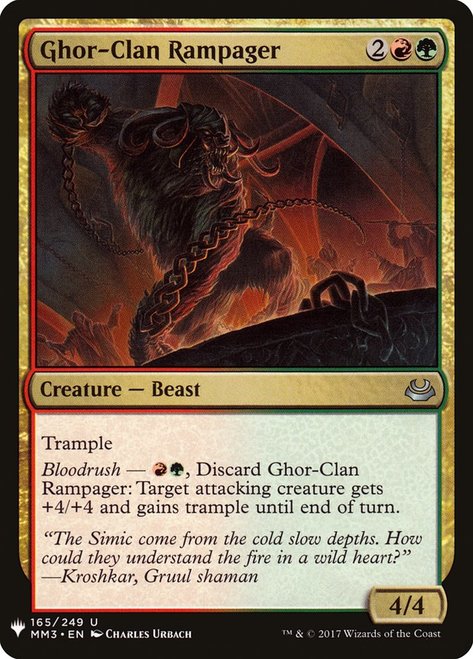 Ghor-Clan Rampager- Mystery Booster