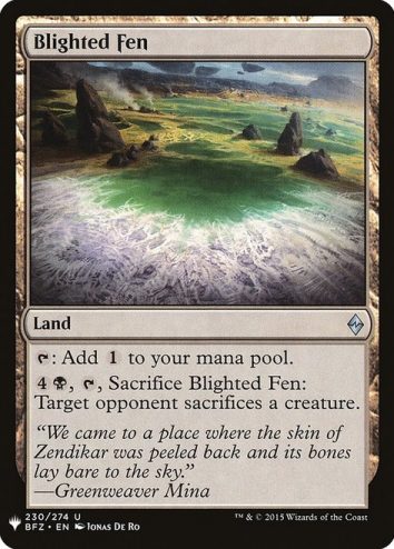 Blighted Fen- Mystery Booster
