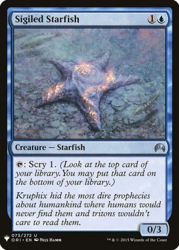 Sigiled Starfish- Mystery Booster