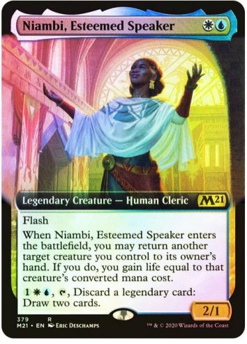 Niambi, Esteemed Speaker- Variants