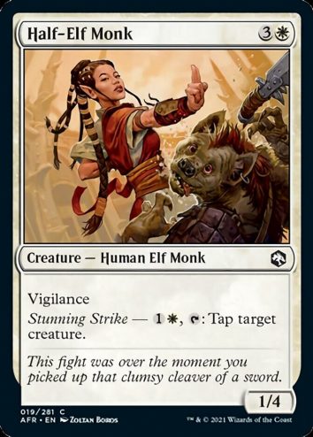 Half-Elf Monk (F)