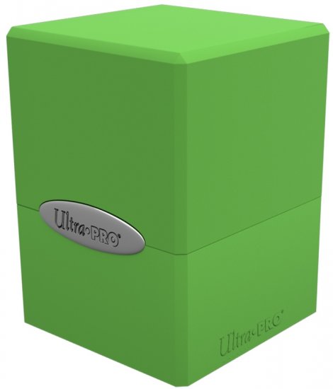 Pudełko Satin Cube Limonkowe