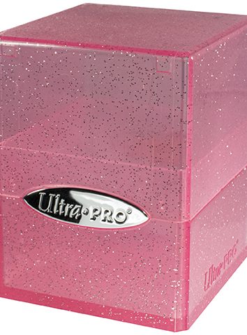 Pudełko Satin Cube Glitter Różowe