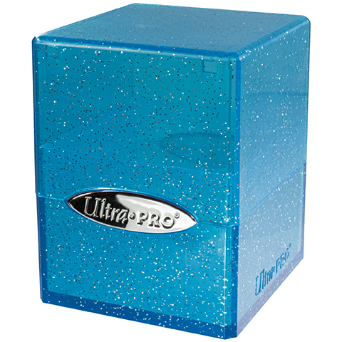 Pudełko Satin Cube Glitter Niebieskie